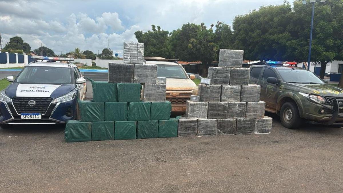 Dupla é presa com carga de cocaína avaliada em R$ 30 milhões na fronteira de Mato Grosso